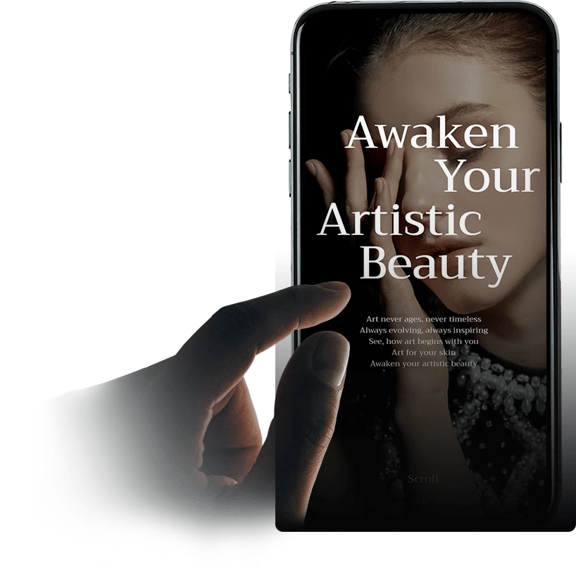 V&A Beauty Artistic Beauty 섹션 대표 비주얼 이미지