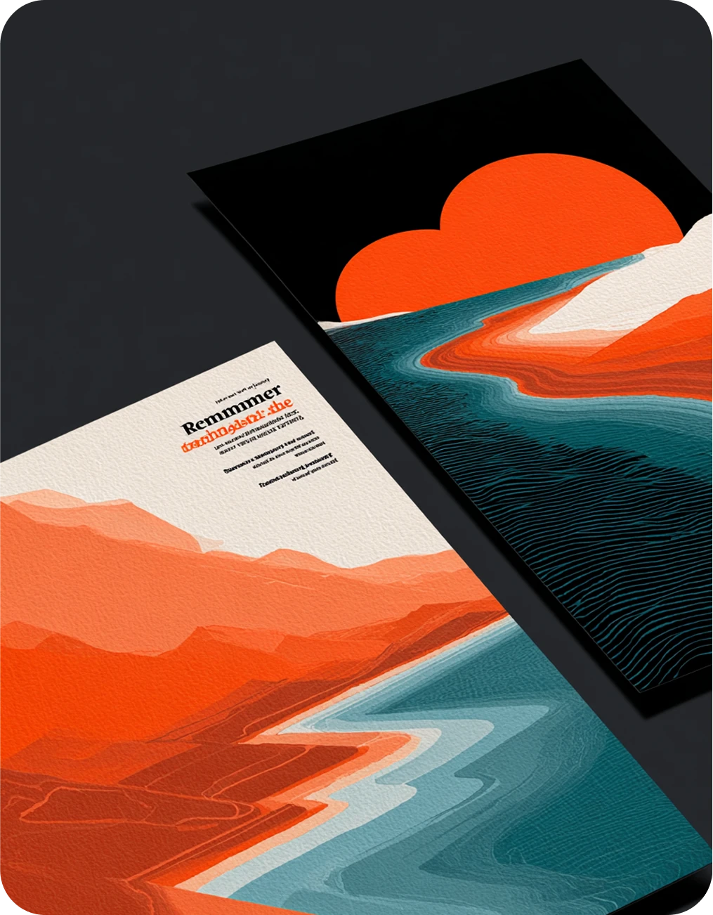 Product and service leaflet design