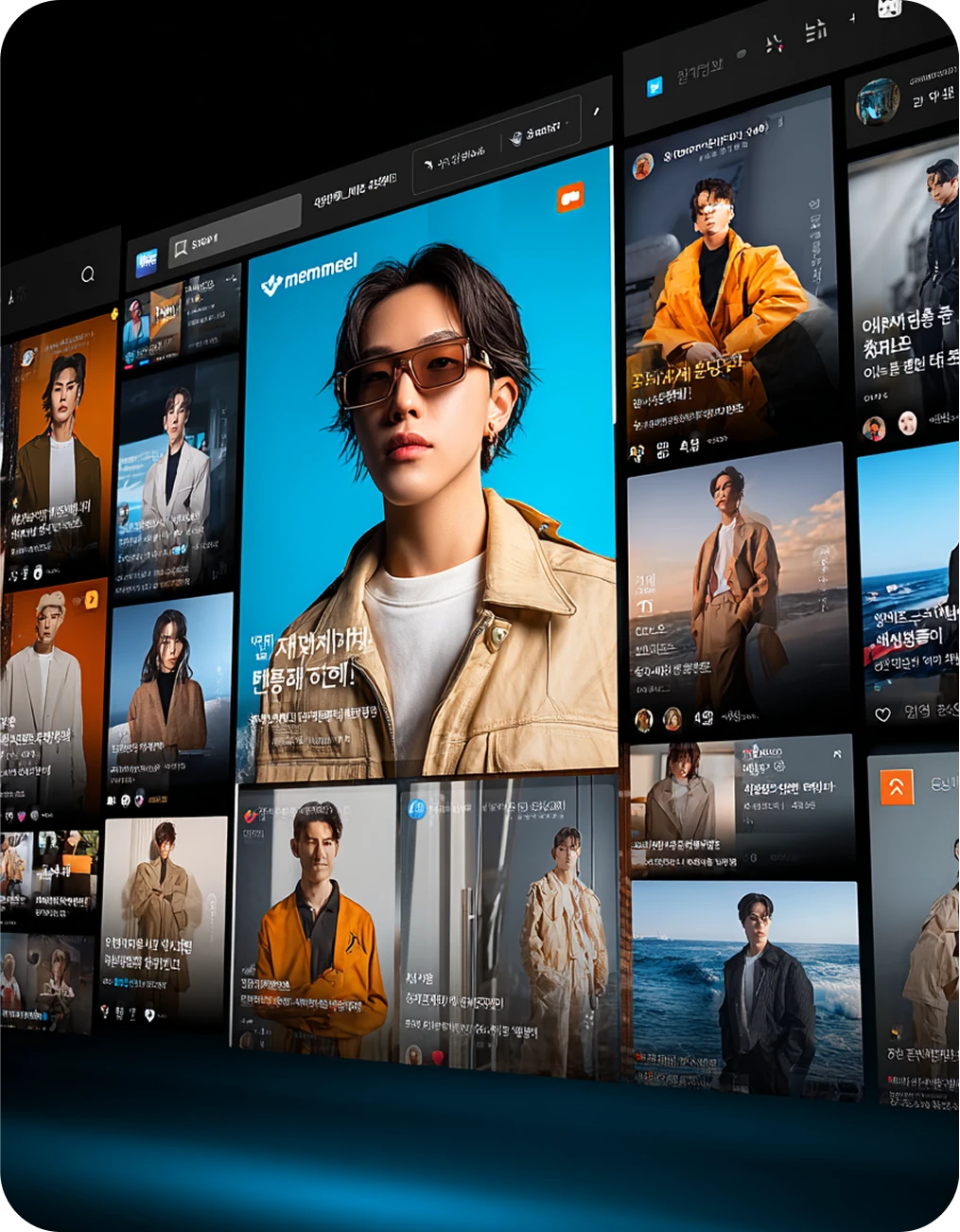 Social advertising creative applied to channel