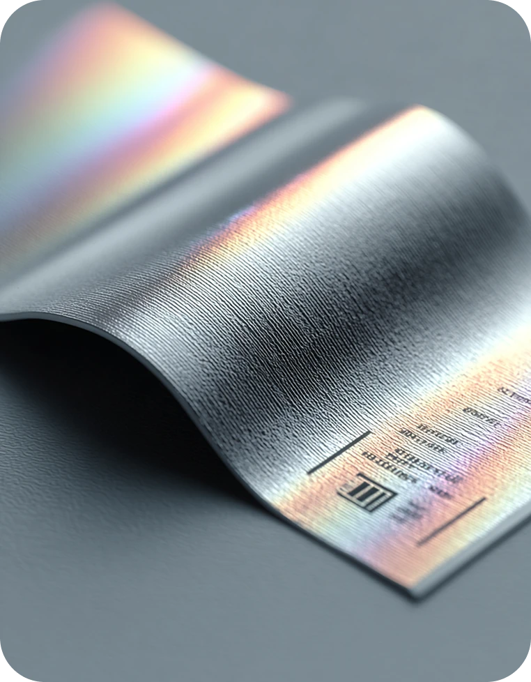 Paper and finishing samples proposed for production